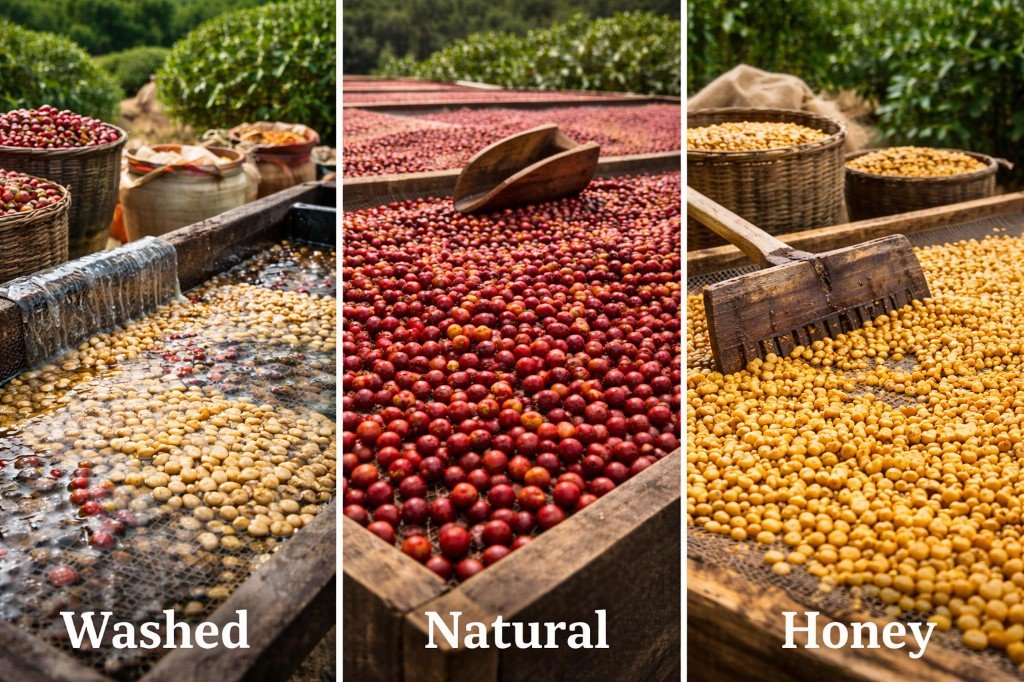 Specialty coffee processing methods: washed, natural and honey